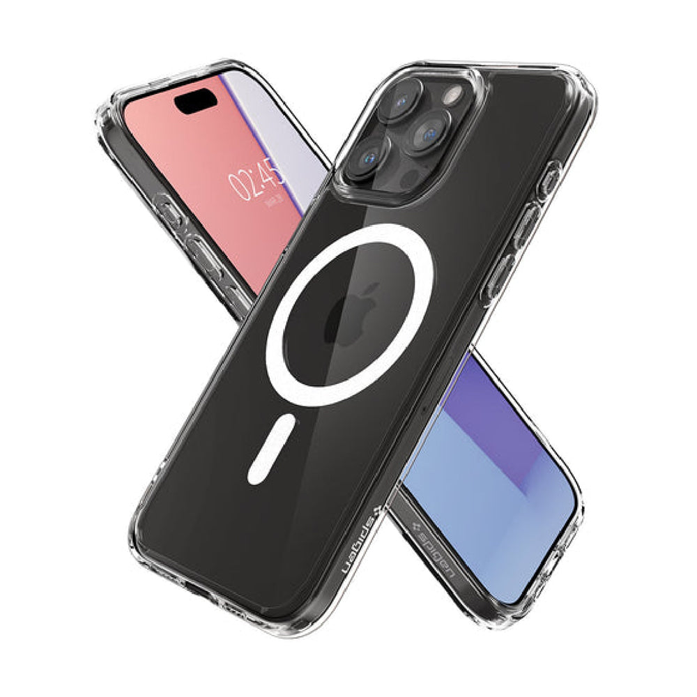 SPIGEN Crystal Hybrid MagFit Case Cover for Apple iPhone 15 Pro Max White