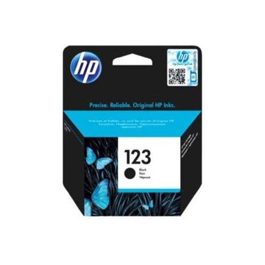 HP 123 Original Ink Cartridge, Black