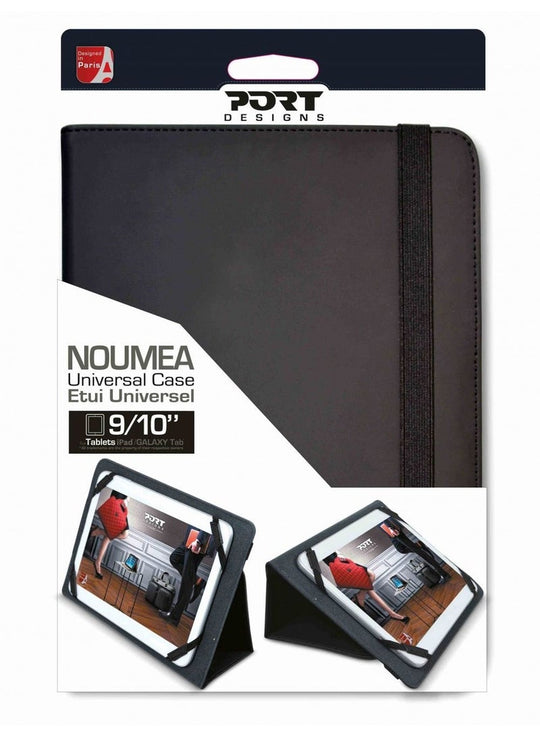 PORT NOUMEA II Universal Tablet Protective Case Folio 9/11 inch - Black