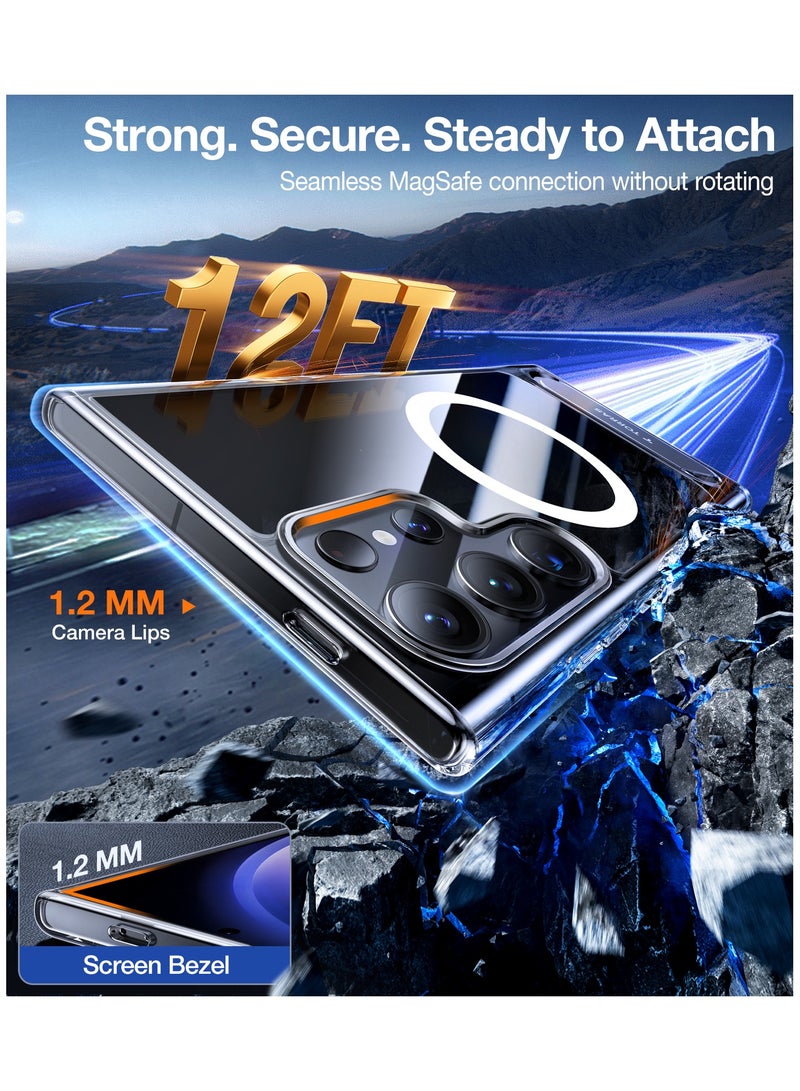 TORRAS UPRO Pstand Case for Samsung Galaxy S24 Ultra - Clear