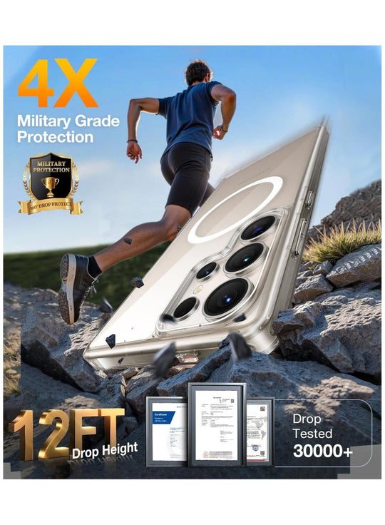 TORRAS Guardian Magnetic Case for Samsung Galaxy S25 Ultra - Clear