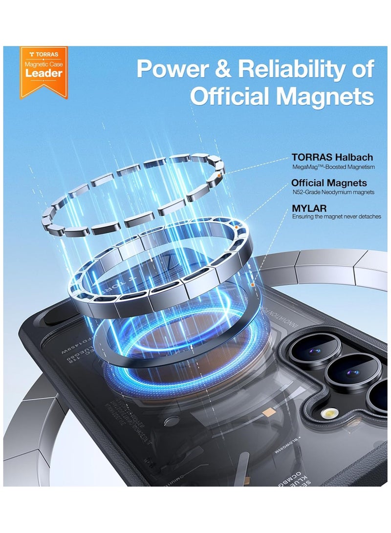 TORRAS Pstand Case for Samsung Galaxy S25+ - Black