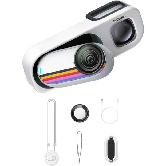 Insta360 GO 3S Retro Bundle Special Edition – Canvas White 128GB (4K POV Camera)