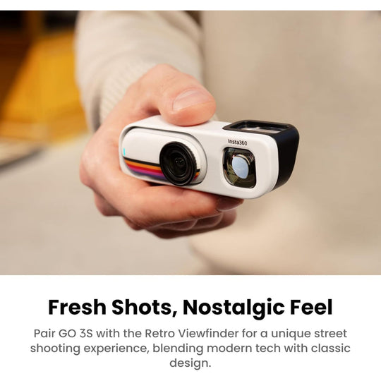 Insta360 GO 3S Retro Bundle Special Edition – Canvas White 128GB (4K POV Camera)