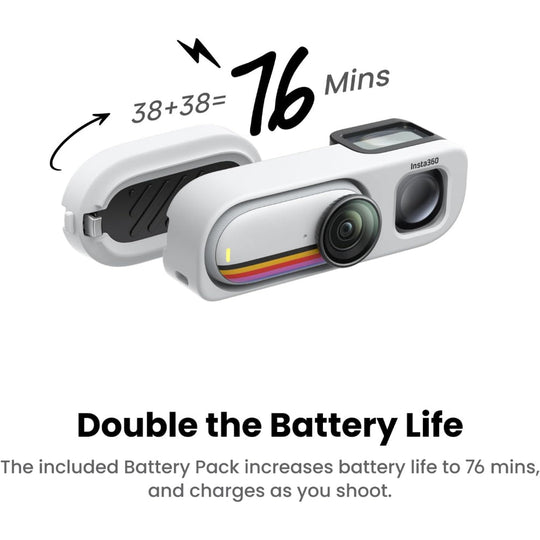 Insta360 GO 3S Retro Bundle Special Edition – Canvas White 128GB (4K POV Camera)
