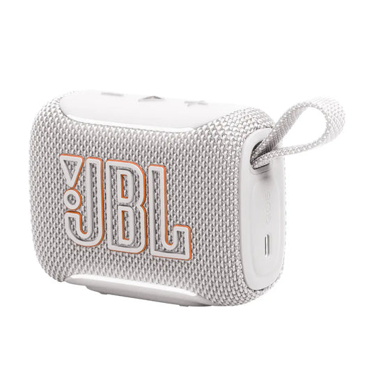 JBL Go 5 Portable Bluetooth Speaker – IP68, 10H Playtime, White