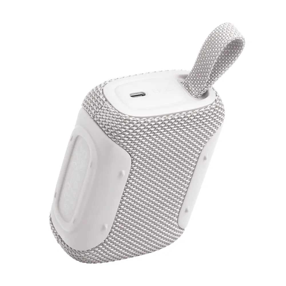 JBL Go 5 Portable Bluetooth Speaker – IP68, 10H Playtime, White