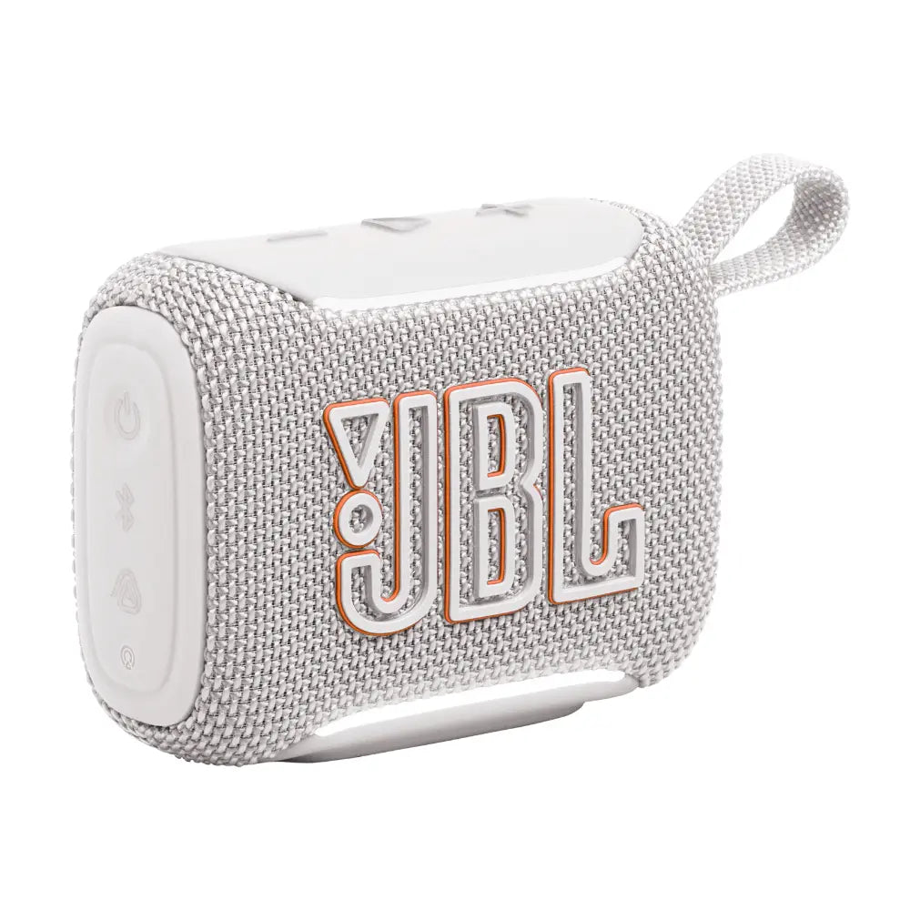 JBL Go 5 Portable Bluetooth Speaker – IP68, 10H Playtime, White