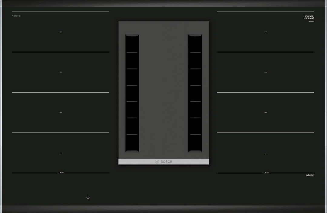 BOSCH Series 8 Induction Hob with Integrated Ventilation System 80cm, PXX875D34E