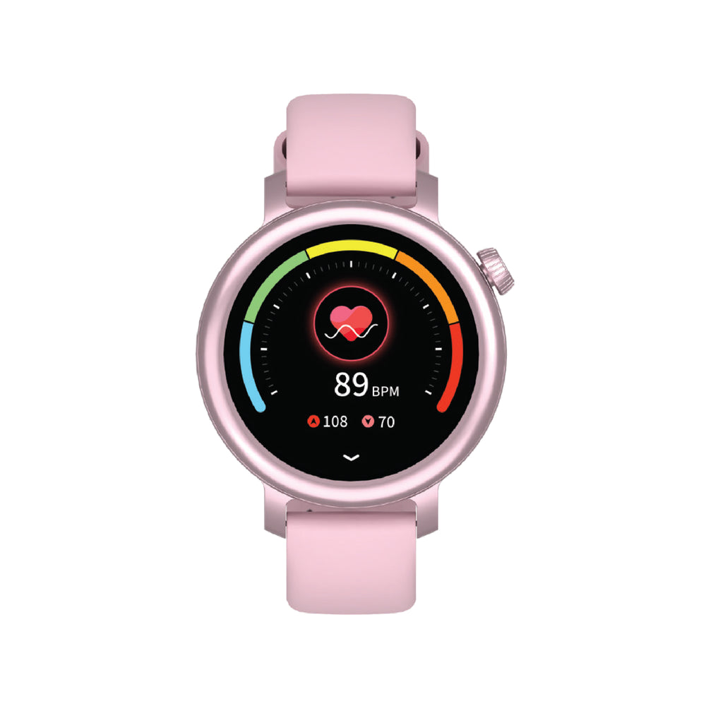 Smartix AURA Smart Watch – AMOLED Display, Bluetooth Calling & IP68 Pink