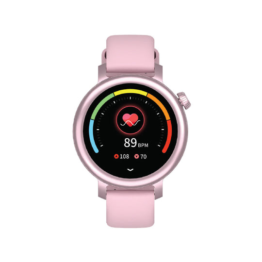 Smartix AURA Smart Watch – AMOLED Display, Bluetooth Calling & IP68 Pink
