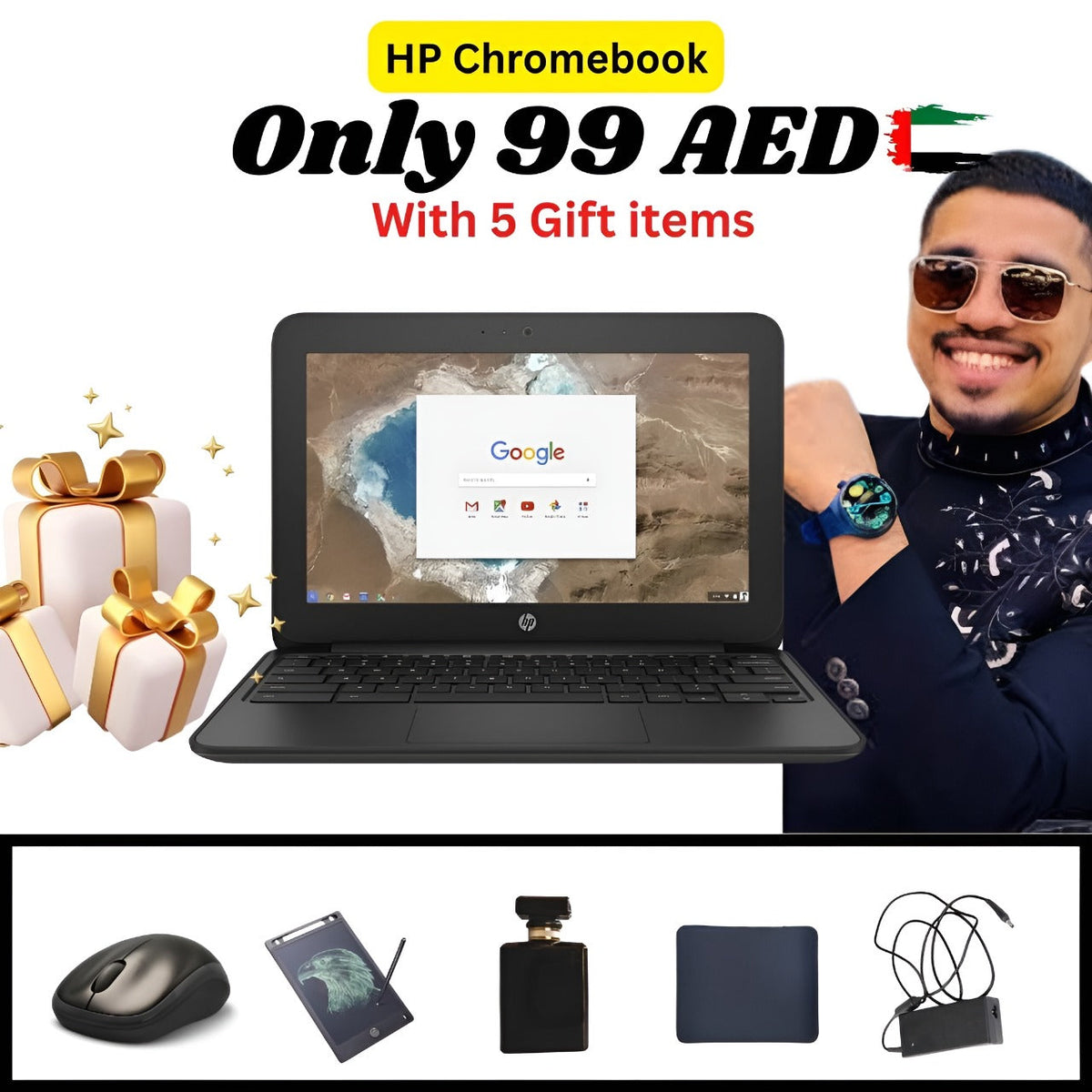 𝐇𝐏 𝐂𝐡𝐫𝐨𝐦𝐞𝐛𝐨𝐨𝐤-𝐆𝟓 𝐰𝐢𝐭𝐡 𝟓 𝐅𝐫𝐞𝐞 𝐆𝐢𝐟𝐭𝐬🎁 : 𝐏𝐞𝐫𝐟𝐮𝐦𝐞, 𝐖𝐫𝐢𝐭𝐢𝐧𝐠 𝐏𝐚𝐝, 𝐌𝐨𝐮𝐬𝐞, 𝐂𝐡𝐚𝐫𝐠𝐞𝐫 & 𝐄𝐥𝐞𝐜𝐭𝐫𝐨𝐧𝐢𝐜 𝐏𝐚𝐝