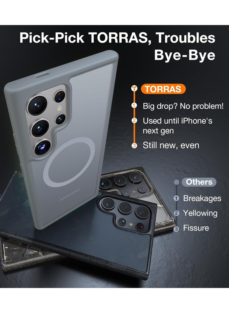 TORRAS Guardian Magnetic Case for Samsung Galaxy S24 Ultra - Grey