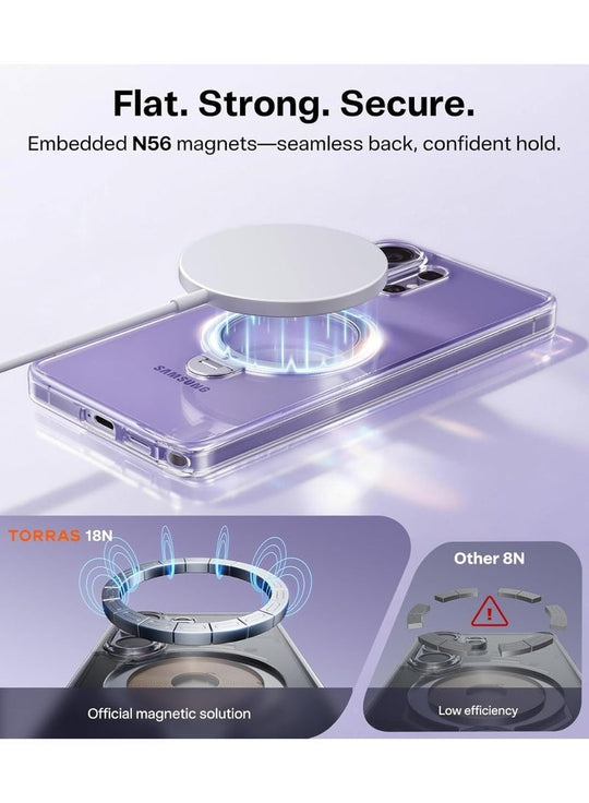 TORRAS Ostand Spin Case for Samsung Galaxy S26 Ultra - Clear