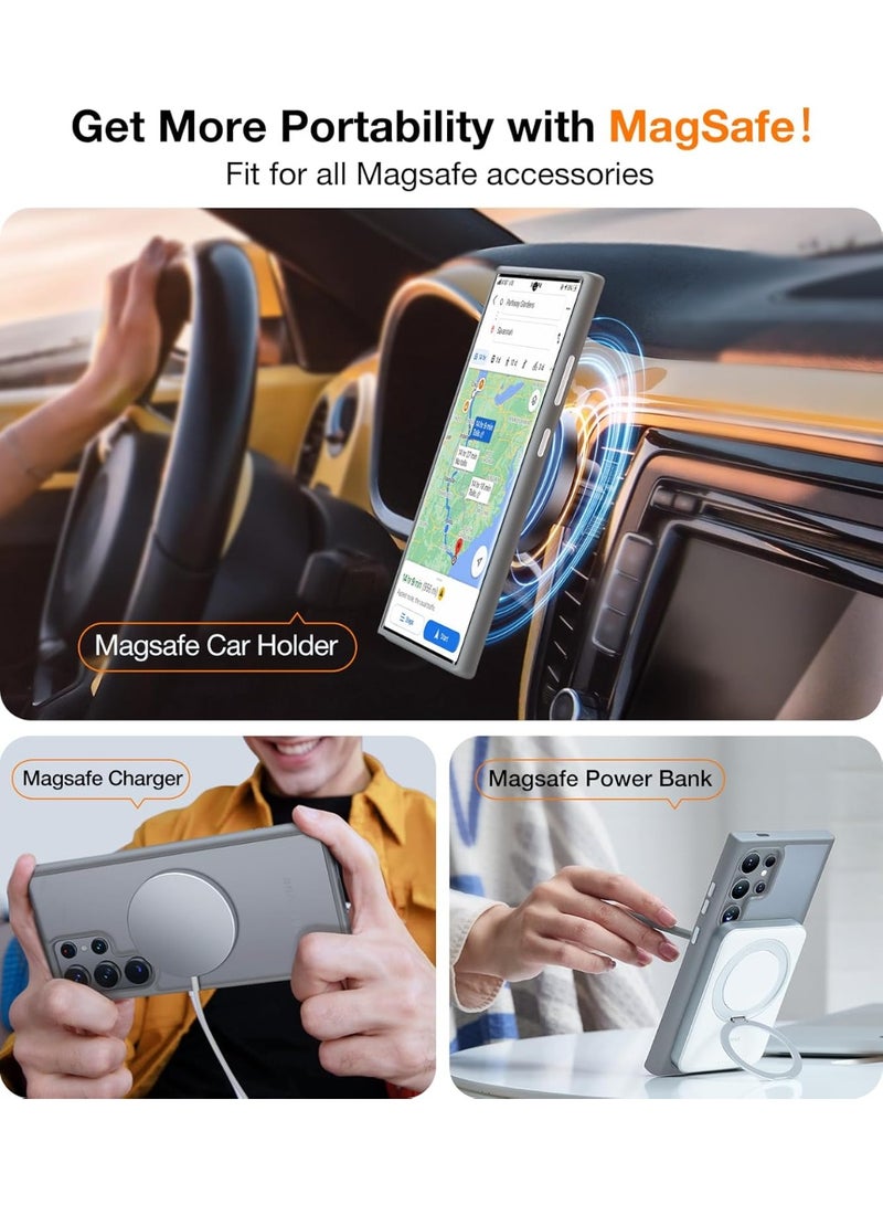 TORRAS Guardian Magnetic Case for Samsung Galaxy S24 Ultra - Grey