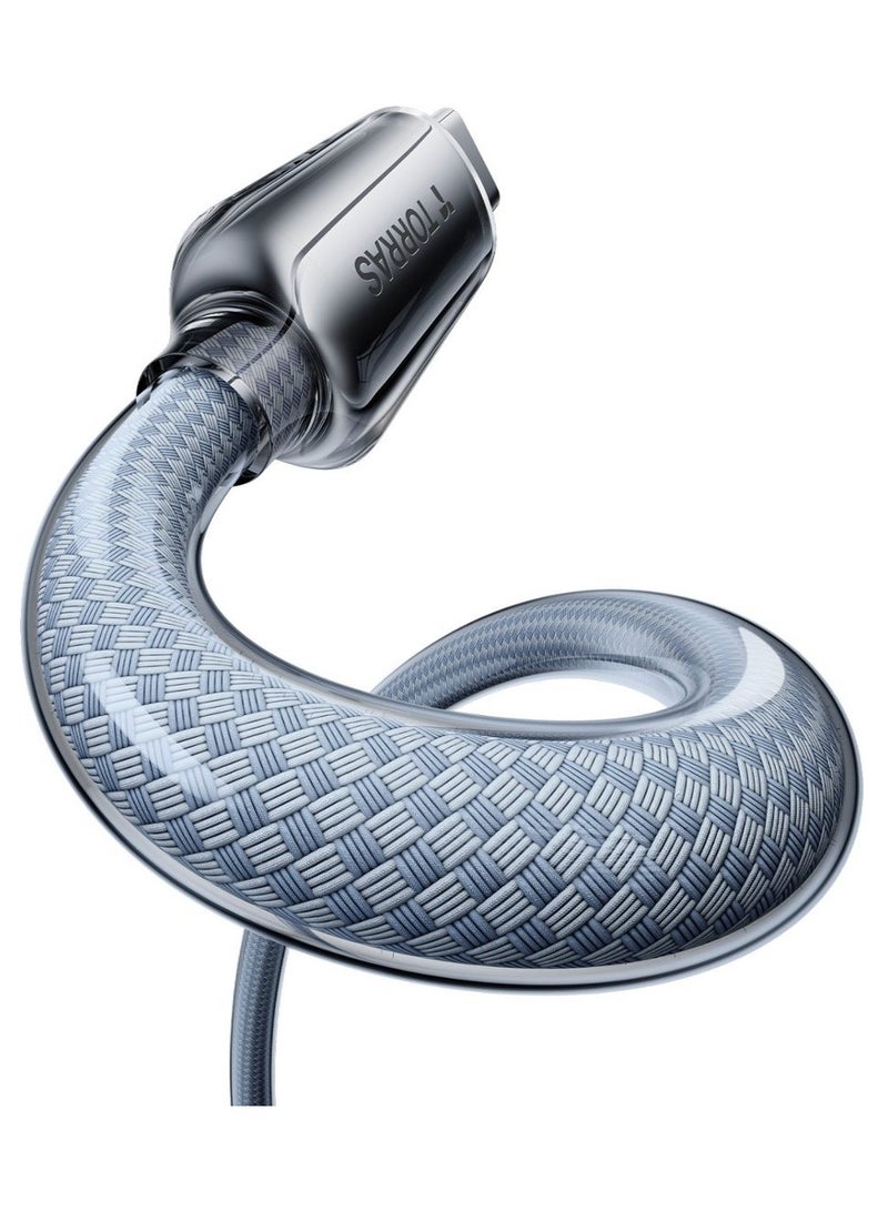 TORRAS IceFlow 60W USB-C to USB-C Fast Charging Cable (1.2m) - Grey