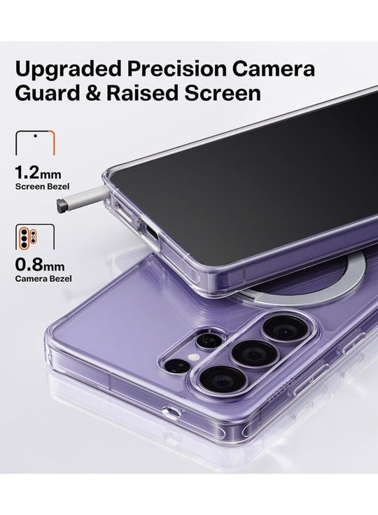 TORRAS Ostand Spin Case for Samsung Galaxy S26 Ultra - Clear