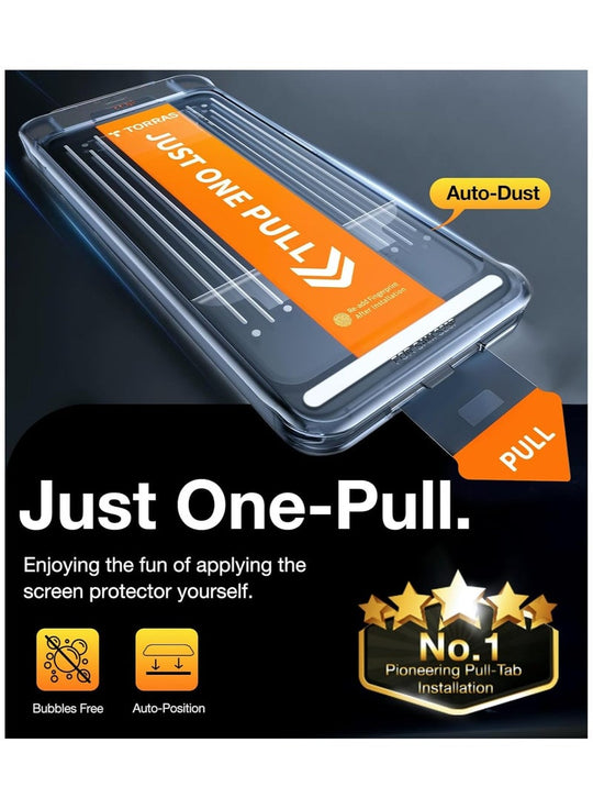 TORRAS Install Master Screen Protector for Samsung Galaxy S25 - Clear