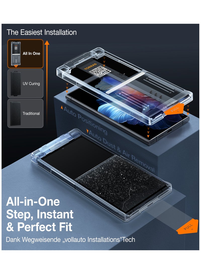 TORRAS Install Master Screen Protector for Samsung Galaxy S24 Ultra - Clear