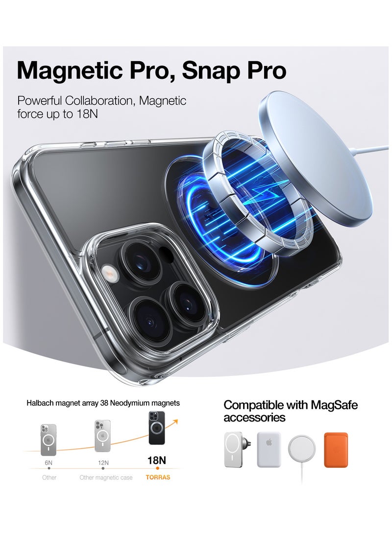 TORRAS Ostand Case for iPhone 16 Pro Max - Clear