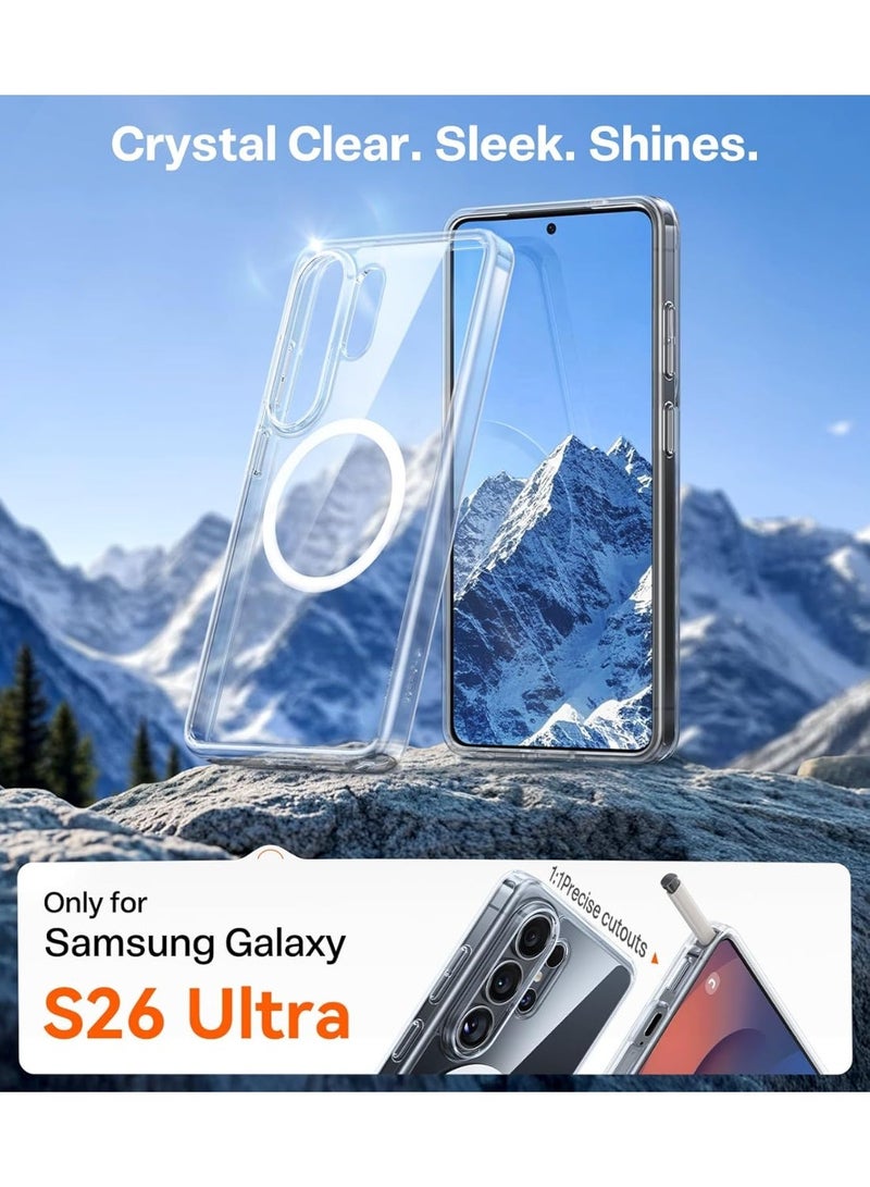 TORRAS Guardian Magnetic Case for Samsung Galaxy S26 Ultra - Clear