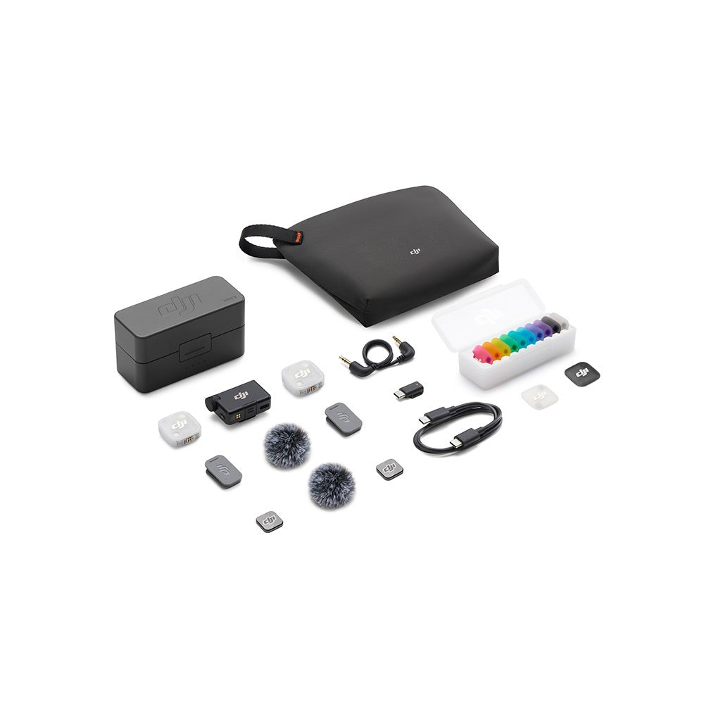 DJI Mic Mini 2 (2 TX + 1 RX + Charging Case), Black MIC200M-2V1