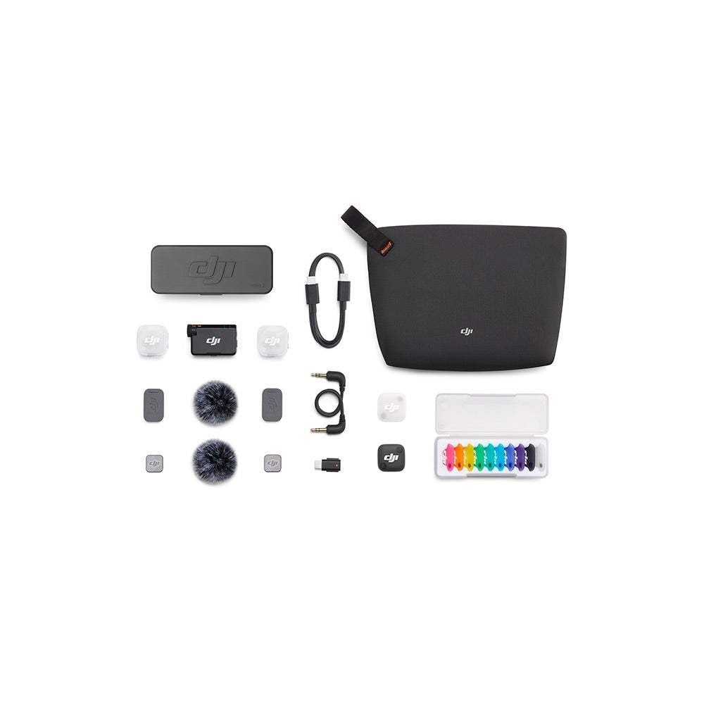DJI Mic Mini 2 (2 TX + 1 RX + Charging Case), Black MIC200M-2V1