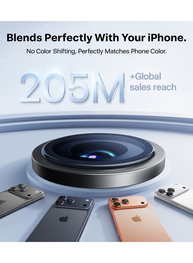 TORRAS LensGuard Camera Lens Protector for iPhone 17 Pro Max - Black