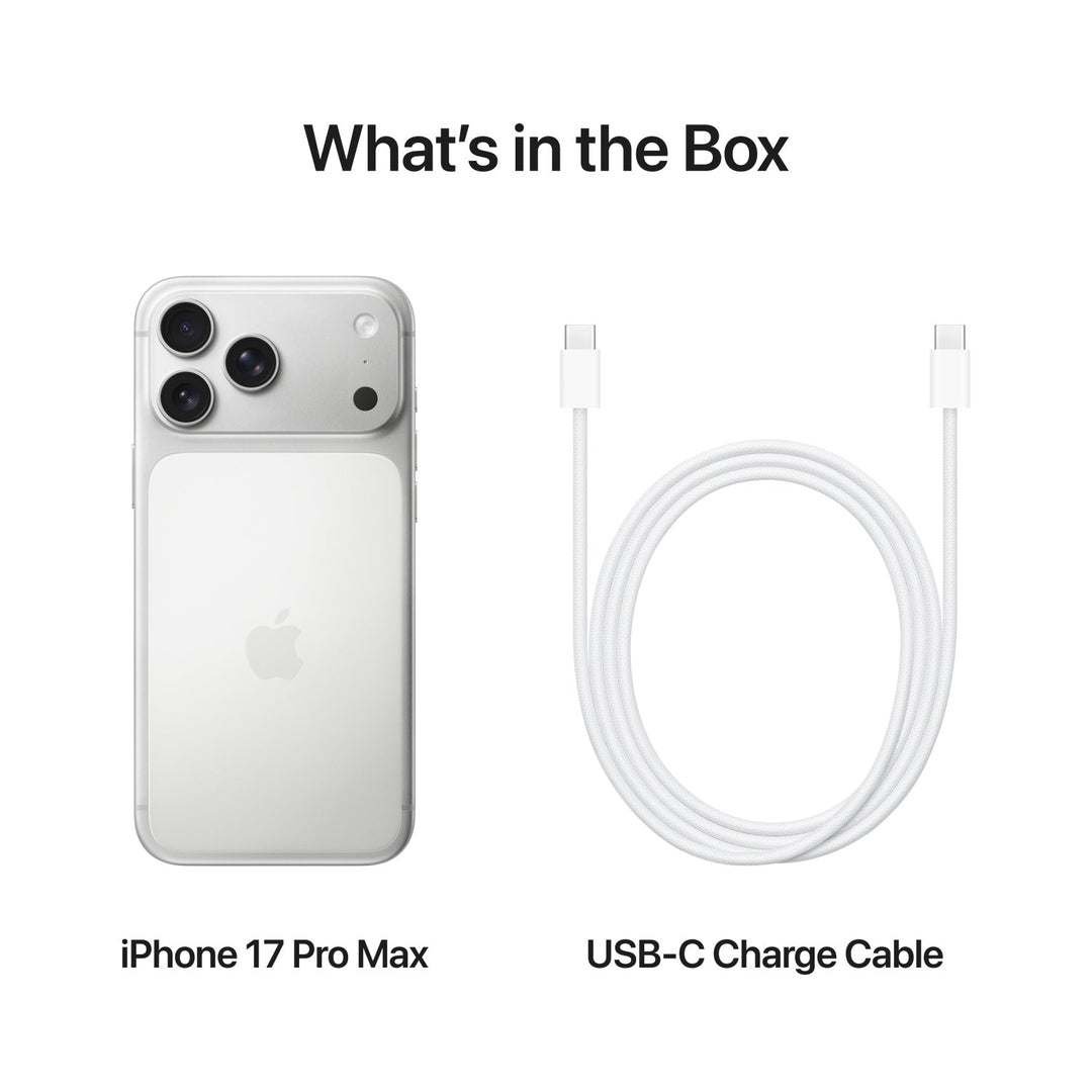 Apple iPhone 17 Pro Max 512GB Storage, Silver - UAE Version
