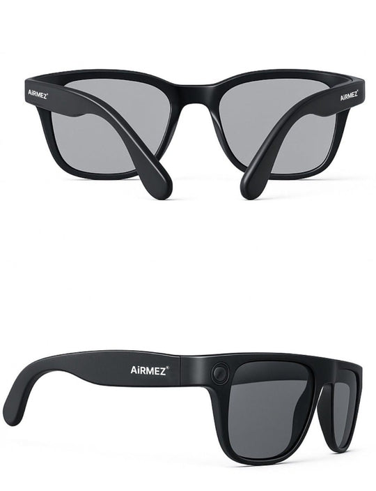 Airmez Mezlens S1 Smart AI Glasses with Camera, Black