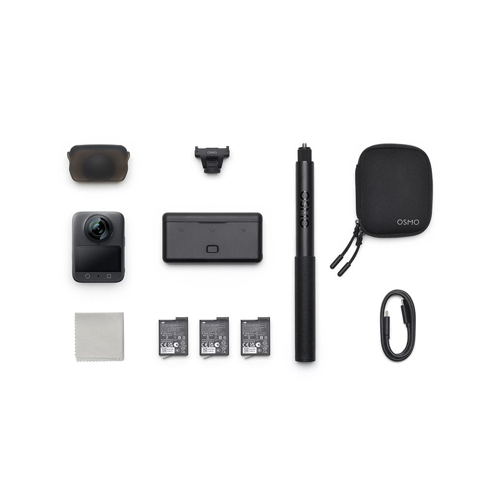 DJI Osmo 360 Adventure Combo Action Camera, Black ZX100-C2